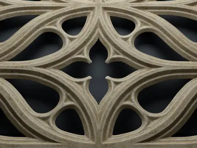 Paneling belonging to Carlisle Cathedral  1842 V5 3D model