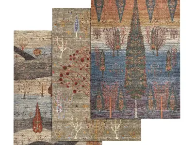 Rug Set 1488 3D model