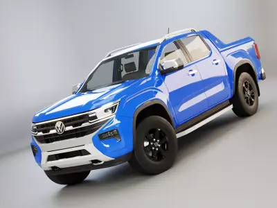 VW Amarok Adventura 2025 Low-poly 3D model