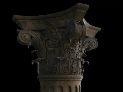 Corinthian Column 3D model