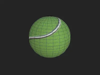 Tennis Court Low-poly 3D model