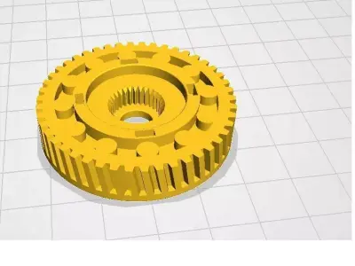 VW sunroof motor replacement drive gears  3D print model