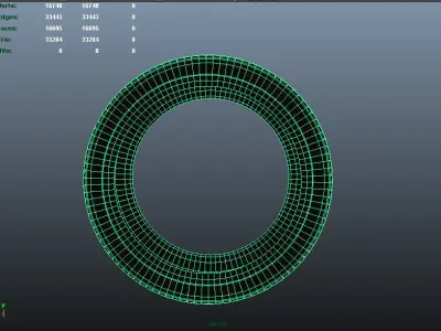 Tire For All Year Round AAA Low-poly 3D model