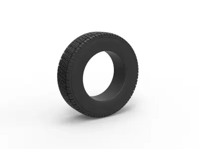 Rally gravel tire Scale 1 to 10 3D print model