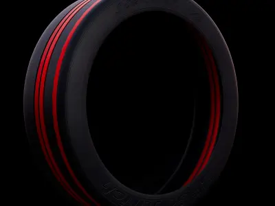 BF Goodrich Scorcher TA Tires Low-poly 3D model