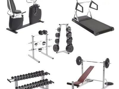 Equipment gym 3D model