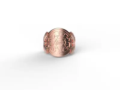 King Solomon Ring 3D print model