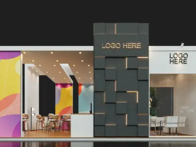 Exhibition Stand - 10m x 5m 3D model - 50m 3D model 3D model