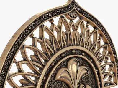 Arabic decor cnc 3D model