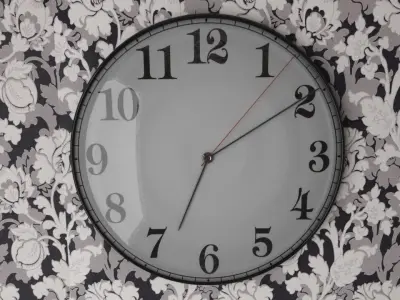 Wall Clock Free 3D model