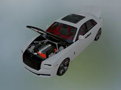 Rolls Royce Ghost 3D model 3D model