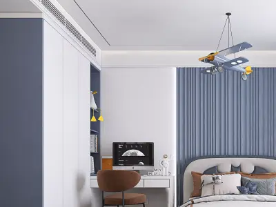 kids bedroom 3D model buy