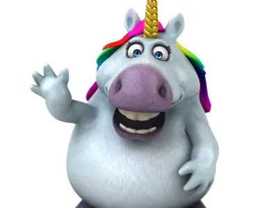 Fun unicorn 3D model