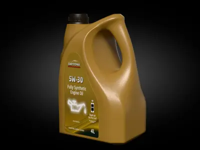 Daytona 5W30 Engine Oil 4L Free 3D model