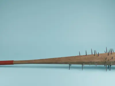 Weapon Bats - Low-poly 3D model Free low-poly 3D model