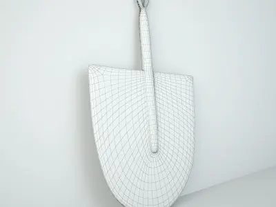 African Handwoven Fan 9 3D model