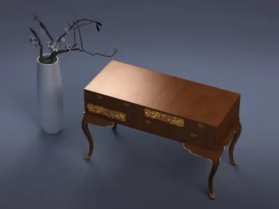 cabinet cabinet wardrobe sofa bed table bookshelve 3D model