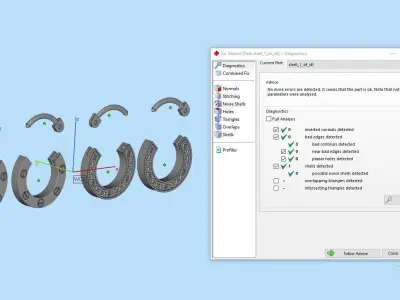 Nail Brand Earrings  3D print model
