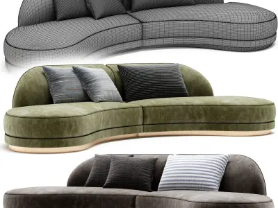 PRESTIGE Modular Sofa By Sicis 3D model