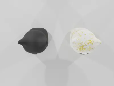 Ceramic Cat Low-poly 3D model