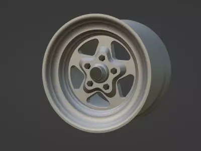 Weld Prostar Drag Racing Wheels For Scale Models 1 to 25 Scale 3D print model