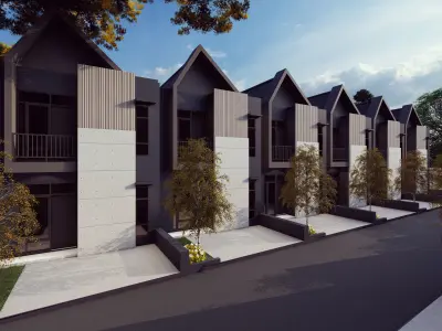 Porject mini Housing  Low-poly 3D model