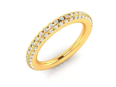 Band 3dm Render Details oval diamond ring gold 3D print model