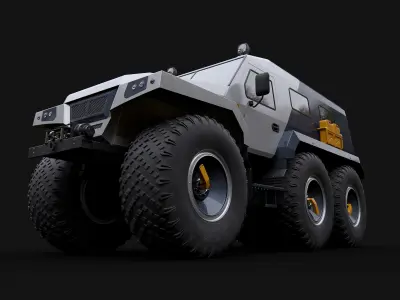all-terrain vehicle Trekol Huskey 3D model
