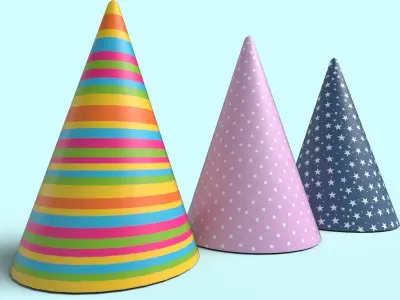 Party Hats 3D model