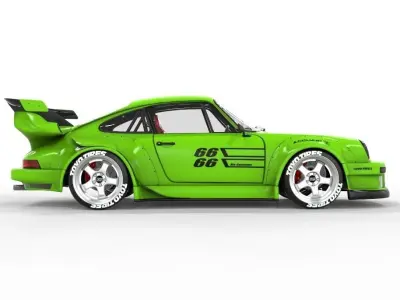 Porsche 911 RWB 3D model