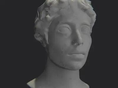 Sculpture bust statue roman ancient head 3D model