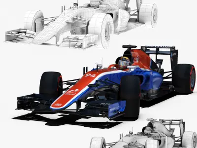 Manor MRT05 Low-poly 3D model