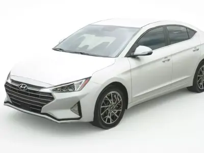 Huyndai Elantra 2019 Low-poly 3D model
