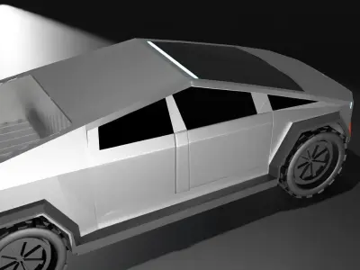 CYBERTRUCK Modle Low-poly 3D model