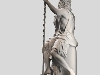 Zeus sculpt 3D print model