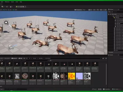 Reindeer Low-poly 3D model