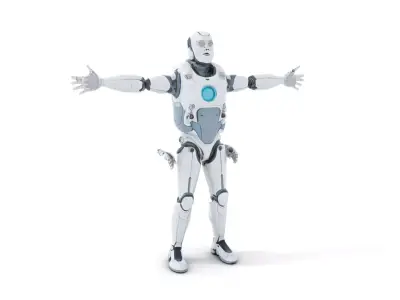 Sleek Robot model pack Low-poly 3D model