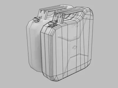 Jerry Can Low poly Free low-poly 3D model