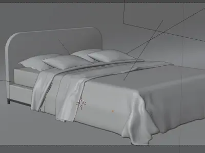 Modern Bed 3D model