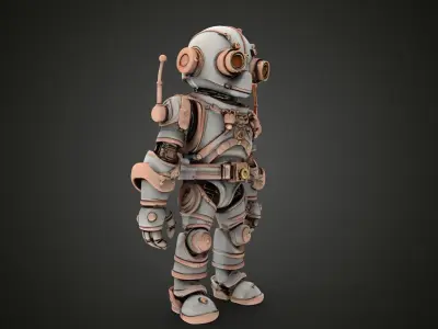 steampunk robotic 9 3D print model