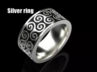 celtic knot ornament ring  3D print model