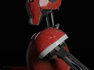 Robot Unreal Unity Free low-poly 3D model