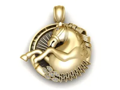 Majestic Horse Pendant 3D print model