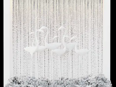 Waterfall fountains cascade 33 3D model