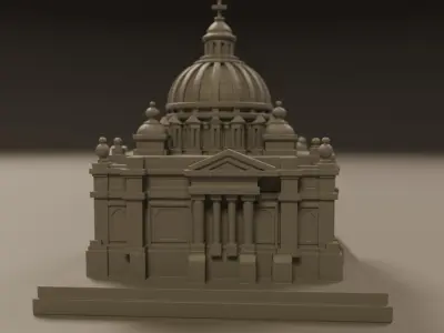 baroque architecture 3D print model