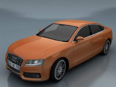 Audi S5 Sportback Low-poly 3D model