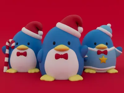 Christmas Special Cute Tuxedo Sam Collection 3D print model