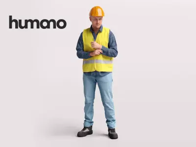 Humano Man Warehouse Worker Engineer -2506-034-1950 3D model