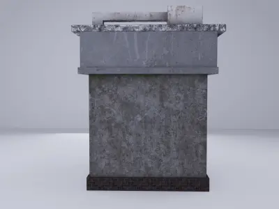 Cyberpunk Building 7 Low-poly 3D model