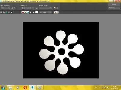 Floral ornament for 3d print 3D print model